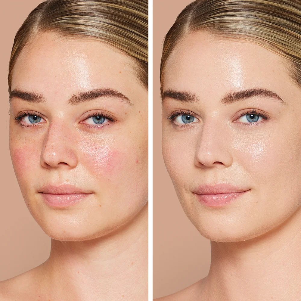 Skintuition SPF 30 Radiance-Boosting Liquid Foundation Vorher Nachher 28 Light